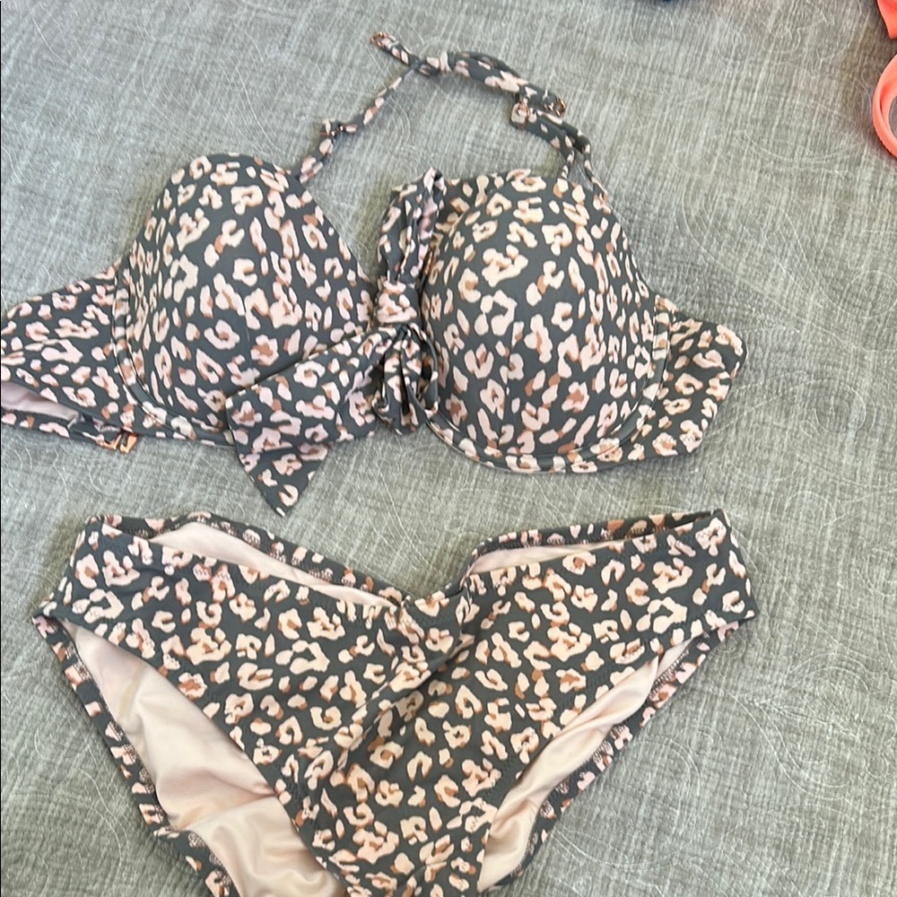 Leopard Print Bikini Set